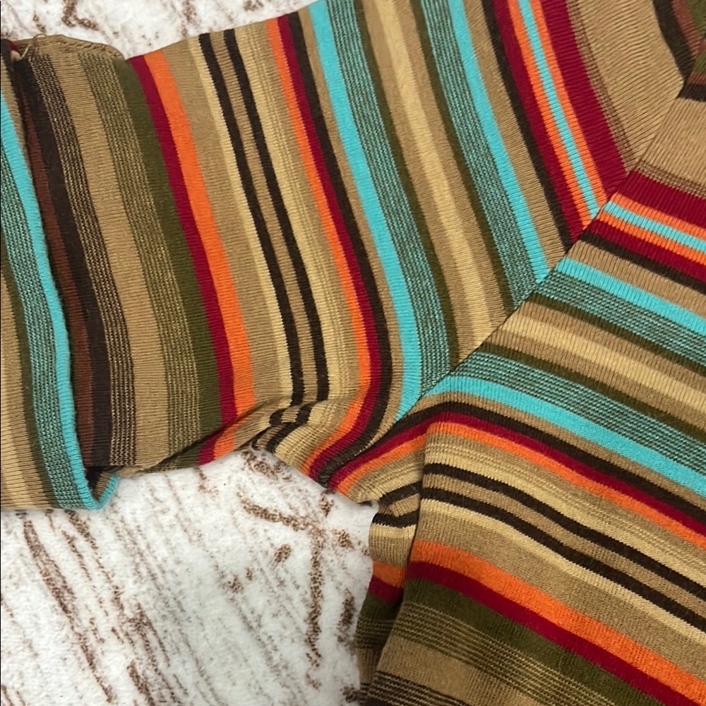 SALE Ralph Lauren Multi Striped Belt Dress - Picture 4 of 9
